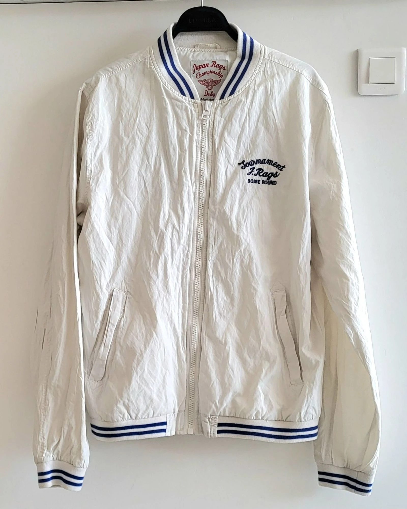 Japan Rags Champion ship Veste/Blouson Teddy TM/TFr38-Branco-Corte reto em OT – photo 4